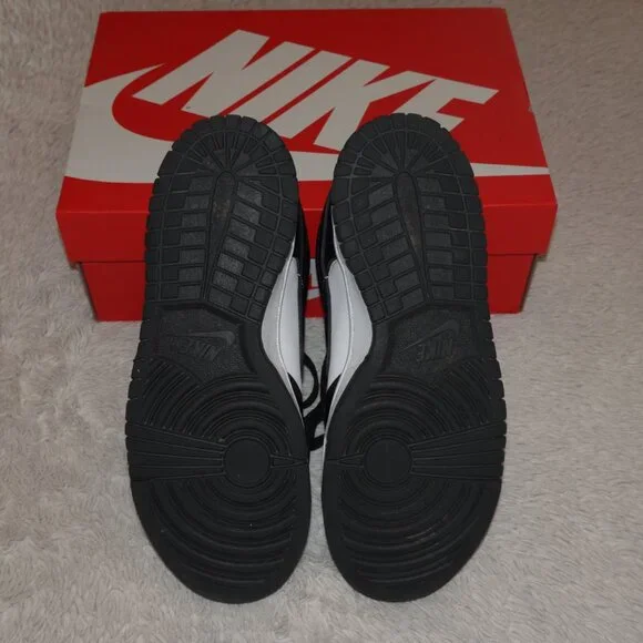 Youth Size 6 Nike Dunk Low, White and Black, Like New! - Picture 6 of 9